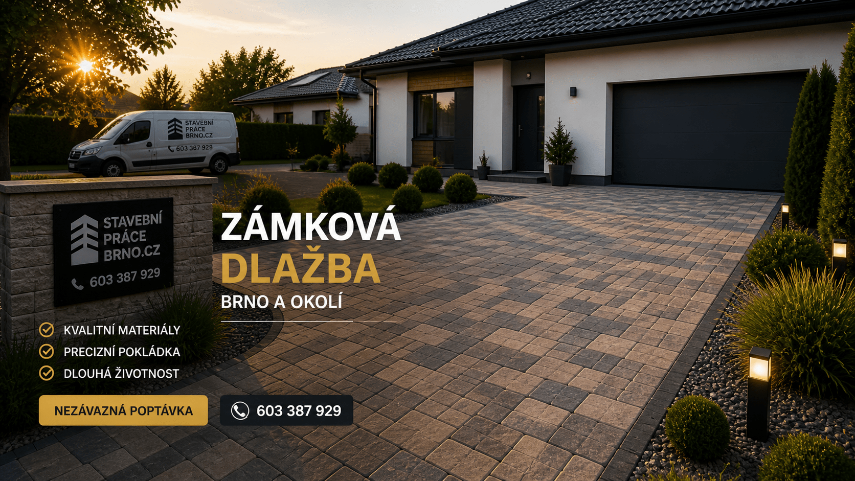 Zámková dlažba v Rosicích levně na klíč Zámková dlažba v Rosicích levně na klíč